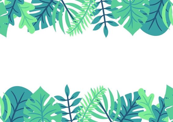 Modern tropical leaves background design