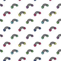 rainbow and hearts pattern. Romantic pattern vector