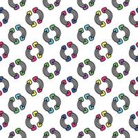 rainbow and hearts pattern. Romantic pattern vector