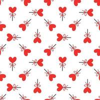 Seamless pattern with candy for valentines day. Vector illustration