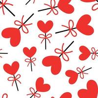 Seamless pattern with candy for valentines day. Vector illustration