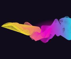 Colorful wavy background illustration. vector for your business and web banner design