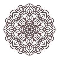 Ethnic Mandala Round Ornament Pattern vector