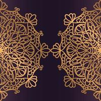 Luxury mandala background With Golden Arabesque vector