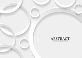 Abstract white and grey circle background texture vector