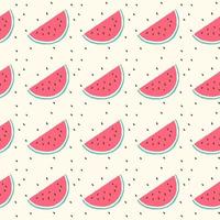 Watermelon seamless pattern background design vector