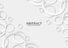 Abstract white and grey circle background texture vector