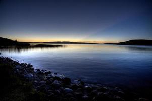 Northern Lake evening photo