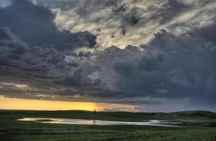 Slough pond and crop photo