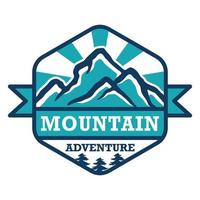 ilustración de montaña, vector de aventura al aire libre