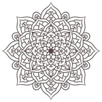 Ethnic Mandala Round Ornament Pattern vector