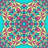 Mandala Round Ornament Seamless Pattern vector