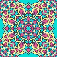 Mandala Round Ornament Seamless Pattern vector