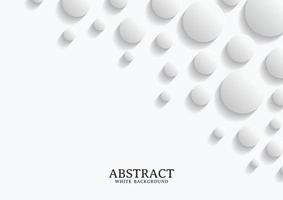 Abstract white and grey circle background texture vector