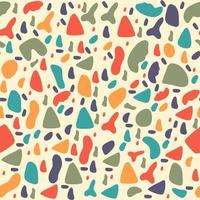 Terrazzo abstract colorful seamless pattern background vector