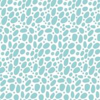 Seamless Pattern - simple Pebble cobblestone background on white background. Hand drawn isolated flat vector illustration.