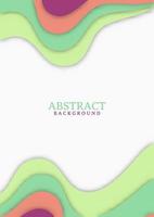 Abstract modern background design with wavy shapes vector