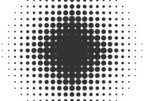 Abstract black and white dots halftone background vector