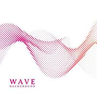 Abstract wavy colorful gradient dots halftone background vector