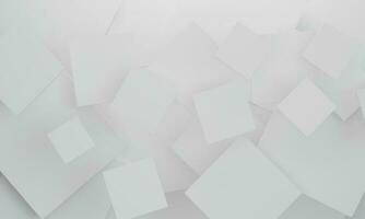 Abstract geometric white color texture background. 3d rendering.