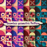 Collection of seamless Geometric Patterns vector