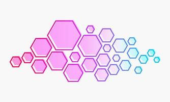 Abstract Geometric Shape Hexagon Background vector