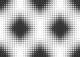 Abstract black and white dots halftone background vector