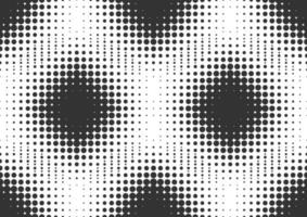 Abstract black and white dots halftone background vector