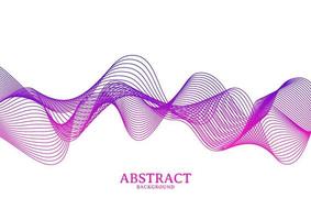 abstract colorful wavy line flowing background vector