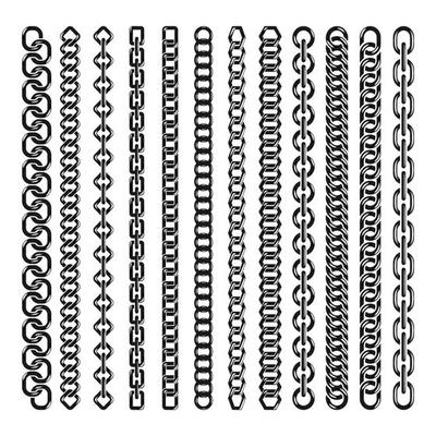 Metal Chain Illustration set