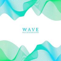 abstract colorful wavy line flowing background vector