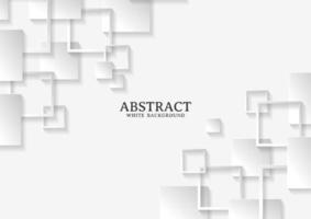 Abstract white and grey square background texture vector