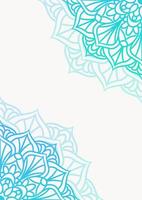 Continental retro mandala background with gradient vector