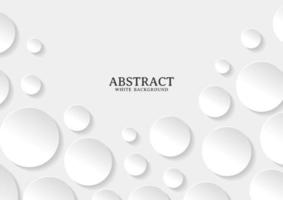 Abstract white and grey circle background texture vector