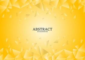 Abstract modern yellow chaotic polygonal background design vector