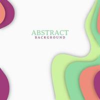 Abstract modern background design with wavy shapes vector