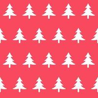 Winter seamless pattern with christmas trees vector
