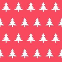 Winter seamless pattern with christmas trees vector