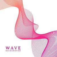 abstract colorful wavy line flowing background vector