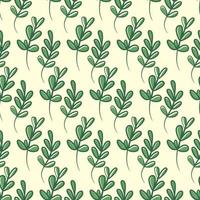 Botanical floral leaves seamless pattern. Floral pattern, Green leaves vector