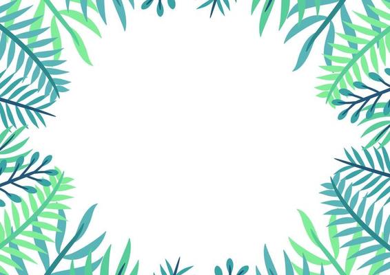 Modern tropical leaves background design