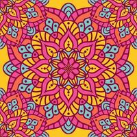 Mandala Round Ornament Seamless Pattern vector