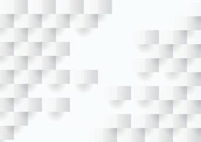 Abstract white and grey square background texture vector