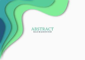 Abstract modern background design with wavy shapes vector