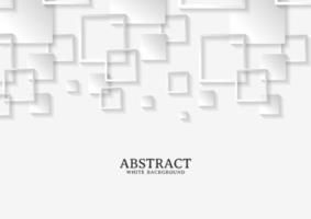 Abstract white and grey square background texture vector