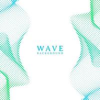 Abstract wavy colorful gradient dots halftone background vector