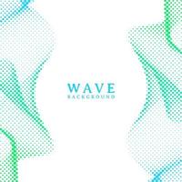 Abstract wavy colorful gradient dots halftone background vector