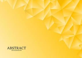 Abstract modern yellow chaotic polygonal background design vector