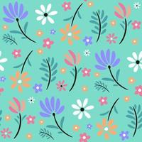 Beautiful Abstract Floral Seamless Pattern vector