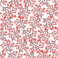 Abstract Floral Seamless Pattern With Hand Drawn vector